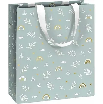 Dárková taška Dárková taška s dekorem duhy a lístků