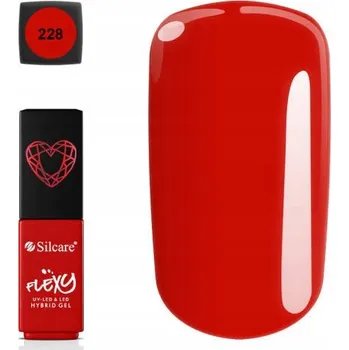 Lak na nehty Hybridní lak barevný lak Silcare 228 4,5 ml