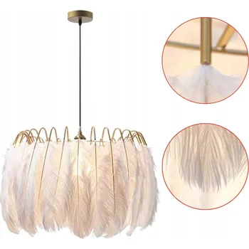 Závěsné svítidlo TOOLIGHT bílo-zlaté boho kovové E27 120 cm 1 světelný bod