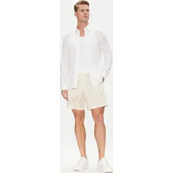 BOSS Šortky z materiálu C-Karlos 50538839 Écru Regular Fit 48