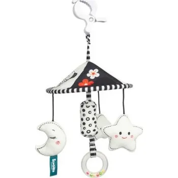 SENSILLO Kontrastní kolotoč do kočárku black&white - Hvězdička