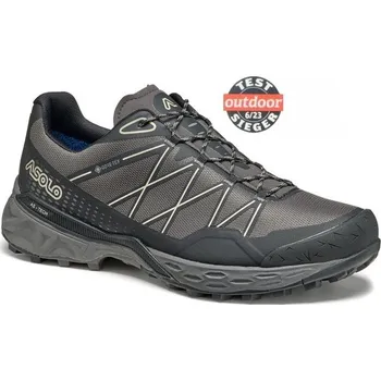 Pánská obuv Asolo Tahoe GTX MM shark grey/black/beige - pánské turistické boty UK11 / EU46 / 30cm + Doprava zdarma