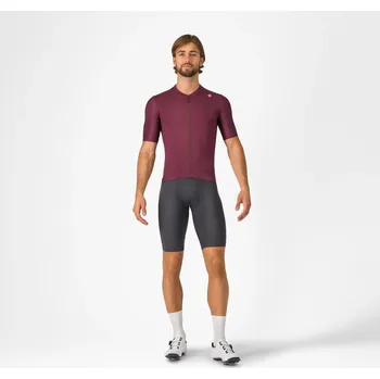 cyklistický dres CASTELLI CASSTELLI dres kr.rukáv ESPRESSO pánský bordeaux Varianta: M