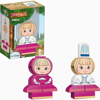 ostatní stavebnice Máša a medvěd Stavebnice 5301 10 dílků