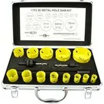 Vrtáky korunkové, univerzální, sada 17ks, 19-76mm, Bi-metal GEKO