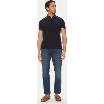 Tommy Hilfiger Polokošile Flag Cuff MW0MW38458 Tmavomodrá Slim Fit XL