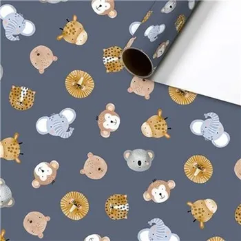 Balící papír Balicí papír se safari zvířátky