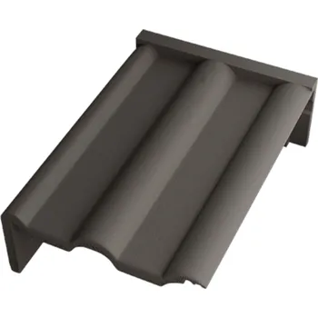 betonová krytina Taška pultová levá Betonpres Optimal -břidlicově černá