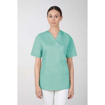 Dámská halenka Dámská barevná zdravotnická halenka M-074, mátová (Zdravotnické oblečení)
