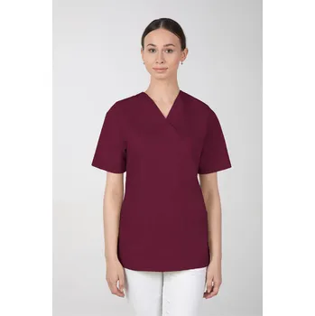 Dámská halenka Dámská barevná zdravotnická halenka M-074, višňová (Zdravotnické oblečení)