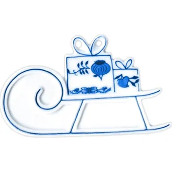 Vánoční ozdoba Cibulák Dubí Vánoční ozdoba - sáňky - cibulový porcelán 10659