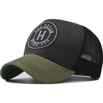 Pokrývka hlavy Čepice s kšiltem Bavlněná Kšiltovka Dream Černo -Zelená EDIKO 23031602001506787