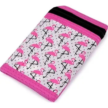 Peněženka Dívčí látková peněženka s řetízkem Růžový plameňák Lifestyle F810853ss05