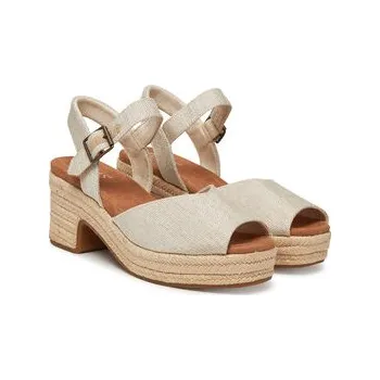 Dámská obuv Espadrilky Toms Isla Peep Toe 10021977 Écru 41