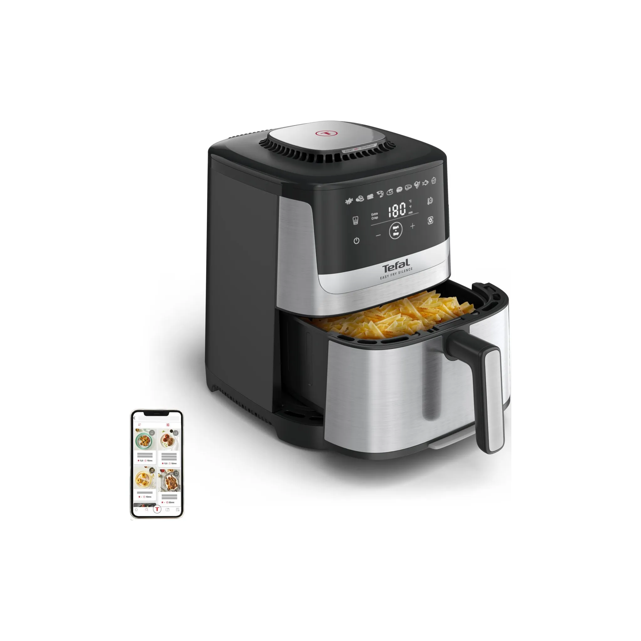 Fotografie 3 - Fritéza Tefal Easy Fry Silence EY552DE0