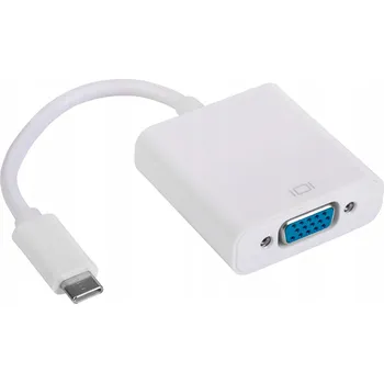Akyga AK-AD-55 Adaptér USB-C na VGA, Bílý