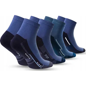 Pánské ponožky Pánské Ponožky bavlněné krátké sportovní modré aPair (velikost 38-40)