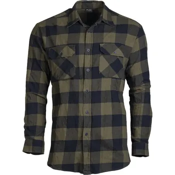 Pánské oblečení Košile DŘEVORUBECKÁ letní na knoflíky ZELENO/ČERNÁ vel. XL (Košile DŘEVORUBECKÁ letní na knoflíky ZELENO/ČERNÁ vel. XL)