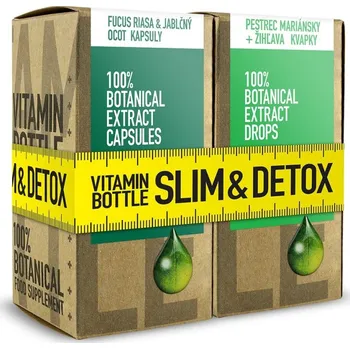 SLIM & DETOX - Fucus řasa s jablečným octem 60 kapslí + Ostropestřec mariánský s (Vitamíny a doplňky výživy)