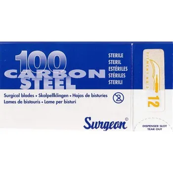 Skalpel Čepelka SURGEON č.12 -BAL. (100ks) (Chirurgické nástroje)