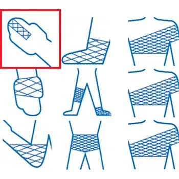 Pruban - Vysoce elastický síťový obvaz, 1 - jednotlivé prsty (Elastický obvaz)