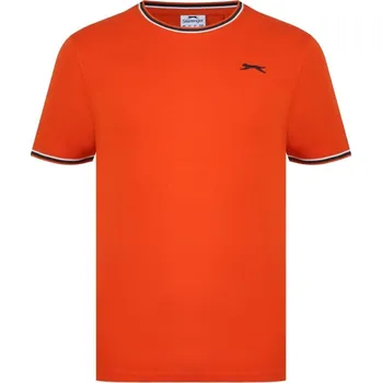 Pánské tričko Slazenger Tipped pánské tričko Spicy Orange 2XL