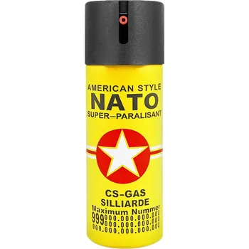 Sebeobrana Kaser NATO yellow 60ml s gelovou náplní (Kaser sprej na obranu s tekutou střelou)