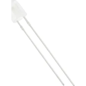 Polovodič HuiYuan 5234W2D-JHD-A LED s vývody bílá oválný 5 mm 1250 mcd 110 °, 50 ° 20 mA