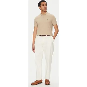 Pánská móda Tommy Hilfiger Polokošile Vertical MW0MW38951 Béžová Regular Fit 3XL