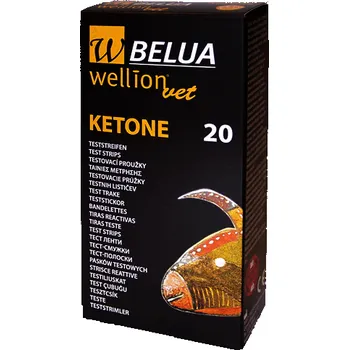 Diagnostický test Ketonové testovací proužky pro krávy WellionVet BELUA, 20ks (Glukomery)