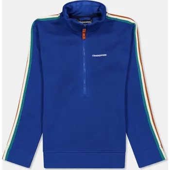 Chlapecká mikina Craghoppers Unisex Kids' Crag Rey Half-Zip Fleece Bolt Blue 7-8 let