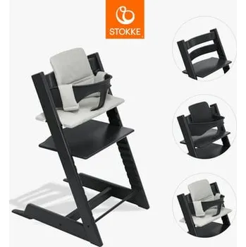 Jídelní židlička Nordic STOKKE® Mega Tripp Trapp® jídelní židlička buk černá...