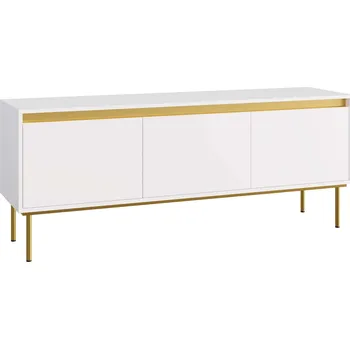 Televizní stolek TV stolek GLLANE 3D - Bílá