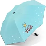 Dívčí skládací deštník STAR tyrkysový Carla CArPAR06M