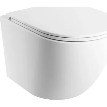 Klozet OMNIRES - Závěsné WC OTTAWA SILENT POWER™ se sedátkem soft-close, 49 x 37 cm, matná bílá OTTAWASPMWBM