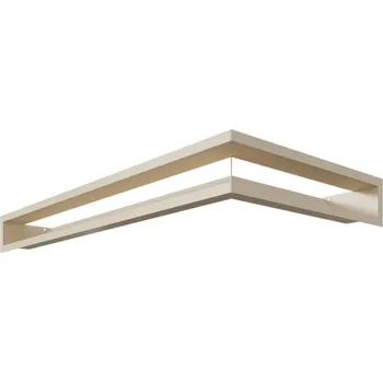 KRATKI 800 x 400 x 90 Luft levá krémová krbová mřížka