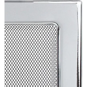 KRATKI 110 x 240 niklovaná lesklá krbová mřížka