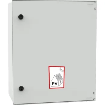 Rozvaděč Kompletní DC nástěnná rozvodnice pro FVE ETI RFVE1100/64-DC8/8-16-EMT12 8 stringů IP65 001105433