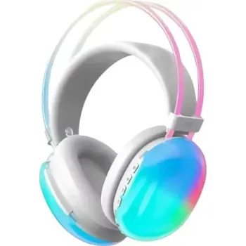 Sluchátka Bezdrátová herní sluchátka EV980BT - bílé