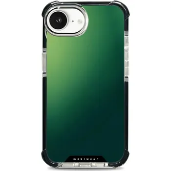 Pouzdro na mobilní telefon Odolný obal Mobiwear MagSafe Elite Bumper - Apple iPhone 16e - D036D Zelený odstín (Odolný kryt, pouzdro, obal Mobiwear Elite Bumper na mobil Apple iPhone 16e - D036D Zelený odstín, materiál Plast + TPU silikon + kov - zesílená ochrana telefonu, podpora)