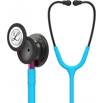 Stetoskop 3M Littmann Classic III Turquoise, Smoke Finish - Pink Stem (Fonendoskopy Littmann - Speciální edice)