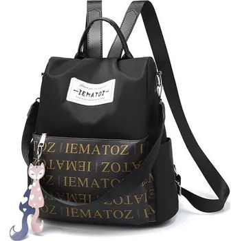 Městský batoh Střední Batoh La bella Letters Černý, Model Bez přívěšku Lifestyle 97k-cube