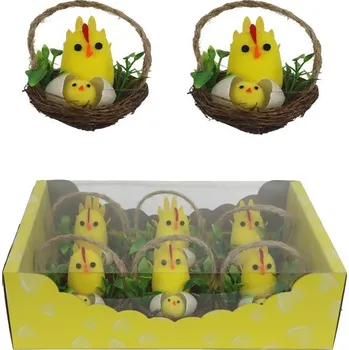 Velikonoční dekorace Velikonoční box mix, 6 ks X5772