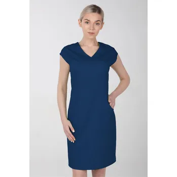 Zdravotnický oděv Dámské zdravotnické šaty s elastanem M-373X, granát (Zdravotnické oblečení)