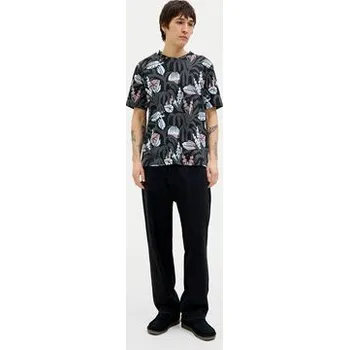 Pánské tričko Jack & Jones T-Shirt Almeria 12276912 Černá Regular Fit XXL