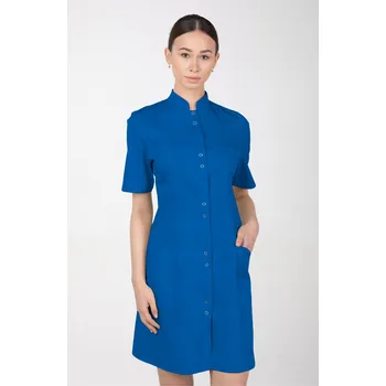Dámské šaty Dámské zdravotnické šaty se stojáčkem M-141TK, modrá (Zdravotnické oblečení)