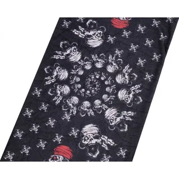 Šála Multifunkční bezešvý šatek Lebky White Lifestyle F810364ss05