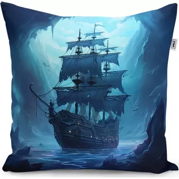 Polštář Dekorační polštář Plachetnice v průrvě - Sablio - 50x50 cm