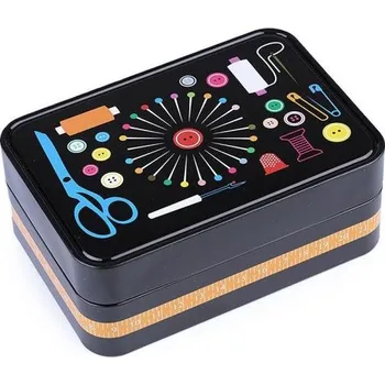 Organizér galanterie Plechová krabička na šití STZ F790086