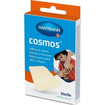 Náplast Cosmos, Hydrokoloidní náplast na hojení - 4 kusy (Obklady, náplasti, spreje)